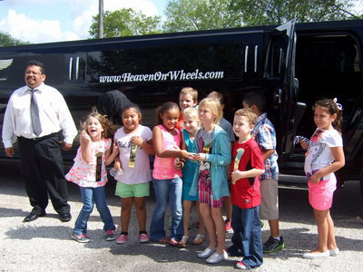 Image: Limo chauffeur Daniel Espinosa will escort these lucky students.
