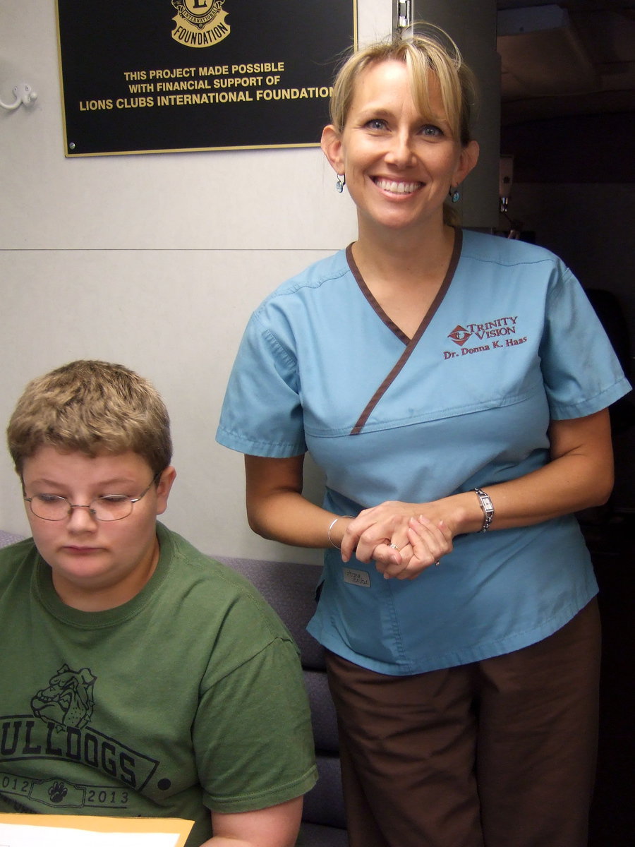 Image: Marcus Waller and Dr. Donna Haas.