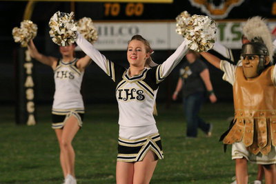Image: Italy High School cheerleader Britney Chambers helps fire up Gladiator Nation!