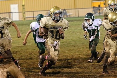 Image: Finding the lane, Tylan Wallace(10) returns a kickoff for an Italy touchdown.