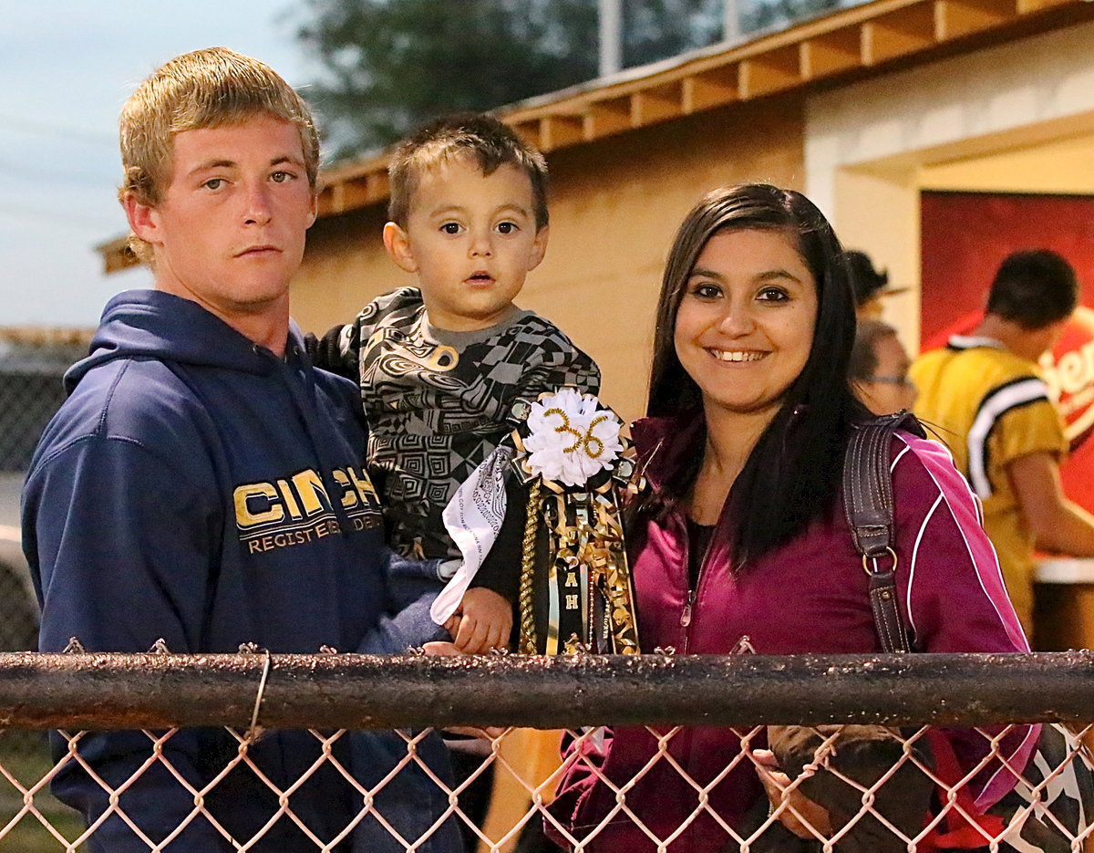 Image: Justin Hayes and his wife Yesenia Hayes are enjoying raising their son to be the next great #36 for the Gladiators.