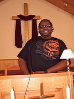 Image: Pastor Jones is very happy to be the pastor for Mt. Zion AME church.