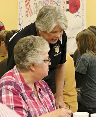 Image: Cheryl Owen and Brenda Wainscott, as retired teachers of Italy ISD, know how important a good education is.