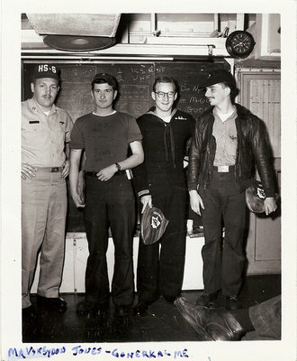 Image: Lt. Vern Von Sydow, Johnny Jones, James Rooney and Roland Cockerham served in the Navy in Viet Nam.