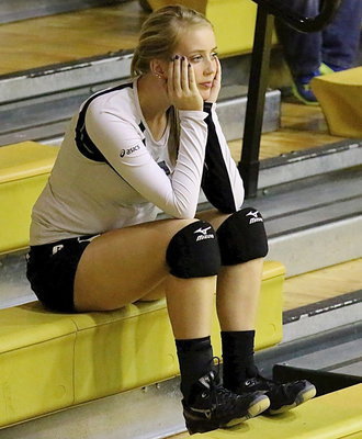 Image: Hannah Washington is eager for the JV game to start.