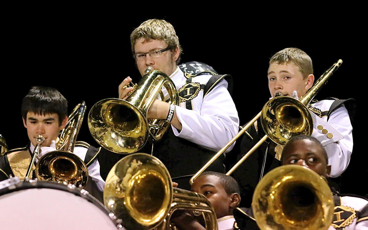 Image: Kyle Tindol, Hunter Wood, Hunter Morgan, Byron Lusk, Jr., and Anthony Lusk add some musical spice to the on-field slaughter.