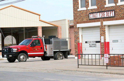 Image: Neighboring fire departments cover for one another. With the Italy Fire Department releasing all its available emergency vehicles to the scene, Blooming Grove sends an engine over to cover the Italy station.