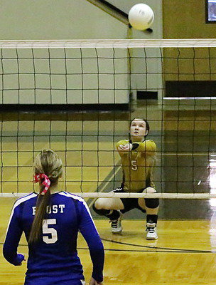 Image: Lady Gladiator junior Tara Wallis(5) earns Honorable Mention All-District honors.