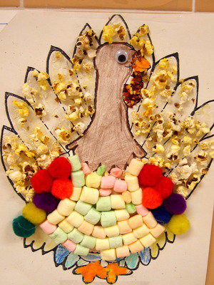 Image: Popcorn and marshmallows has to be the best eating turkey around.