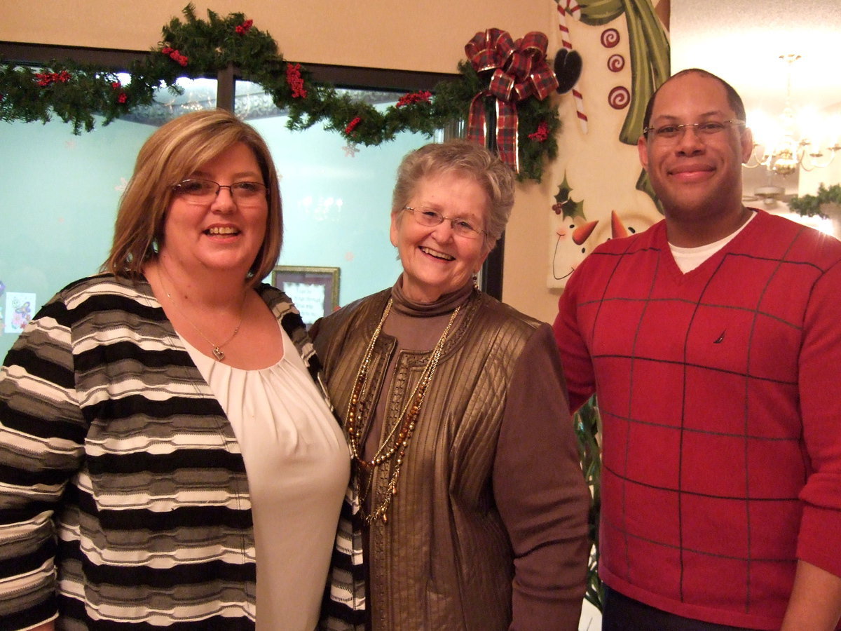 Image: Diane Phelps (business office manager), Marie Wood (administrator) and Chris Baker (marketing director) all welcomed everyone with lots of smiles and love.