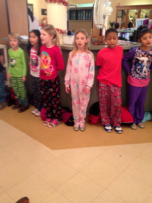 Image: These students are singing ’We Wish You A Merry Christmas".