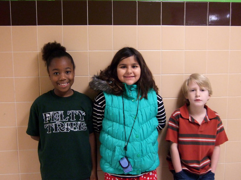 Image: Jada Williams, Evie South and Michael Travis earned 2nd place as a team in the chess puzzle event.