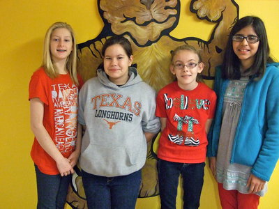 Image: Courtney Riddle, Nevaeh Salcido, Madelyn Chambers and Andrea Galvan earned as a team 2nd place in Dictionary Skills.
