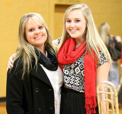 Image: Kimberly Nelson is proud of daughter Kelsey Nelson and her ability to play the trombone.
