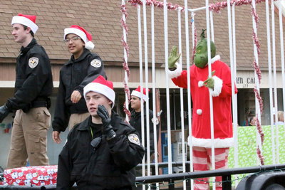 Image: Thanks to the Ellis County Sheriff Explorers, the Grinch did not steal Christmas.