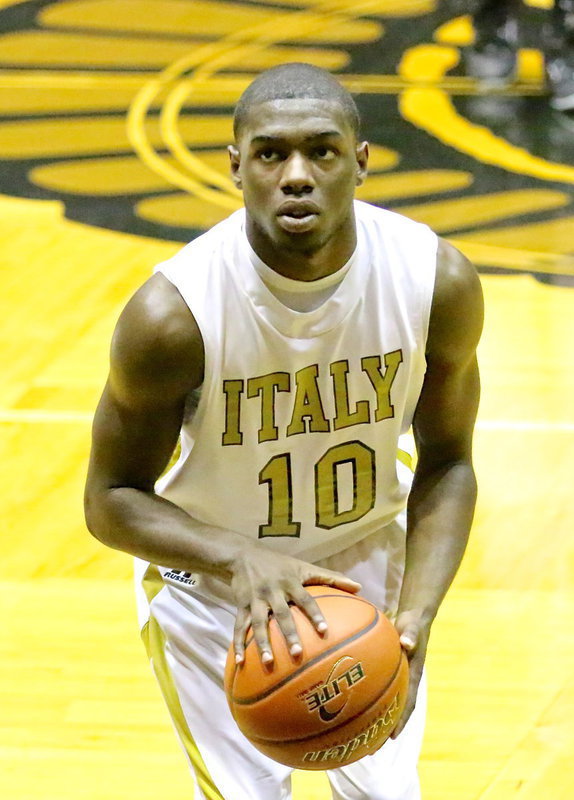 Image: TaMarcus Sheppard(10) goes to the line after drawing a shooting foul.