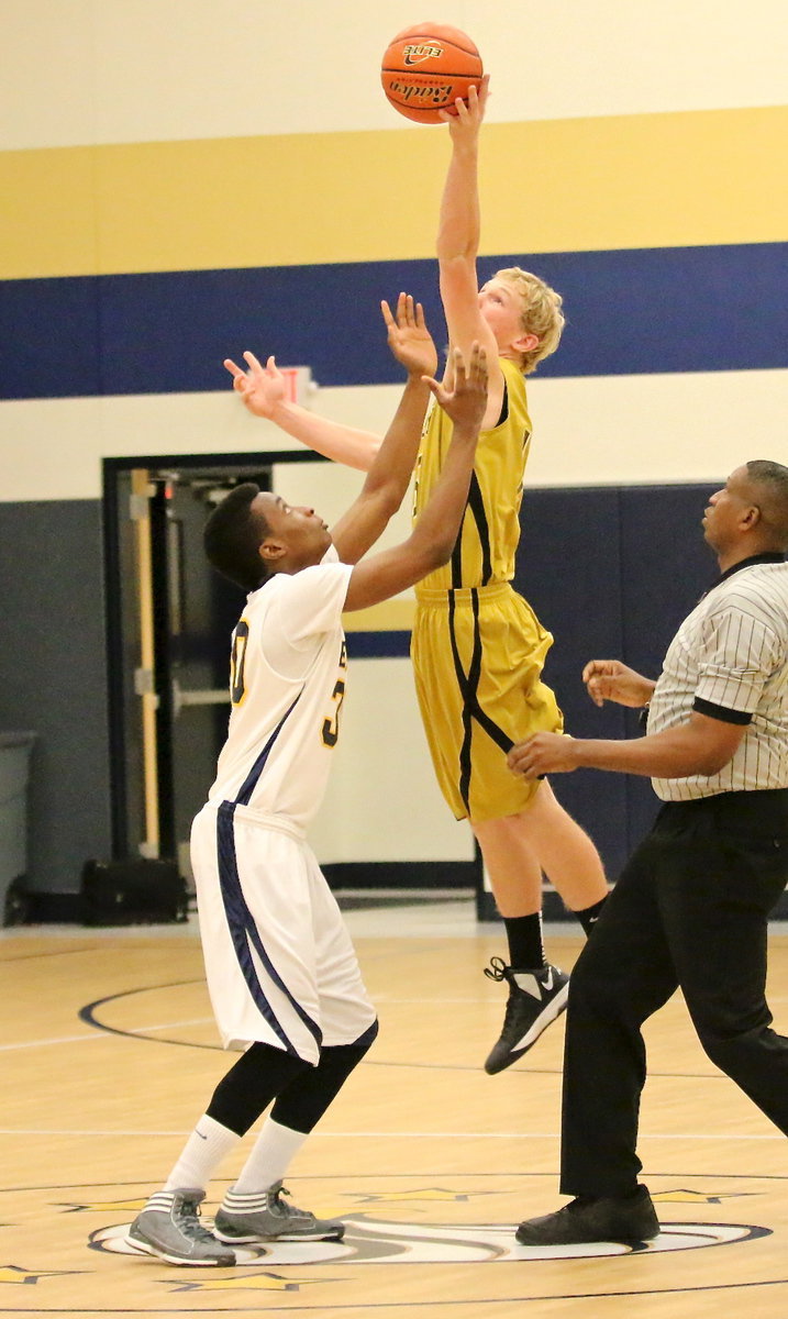 Image: Cody Boyd(15) and the Italy Gladiators soar over the Grand Prairie Advantage Academy Eagles with a convincing 62-20 win to begin district play.