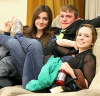 Image: In January, Alexis Sampley (11th), Sarah Levy (9th), and Trevor Davis (11th) represented Italy at the ATSSB Area Central auditions. These students advanced to the area round by placing at the top of their sections at the Region 8 auditions back in December. Levy, a flutist, advanced to state for the first time in the school’s history.