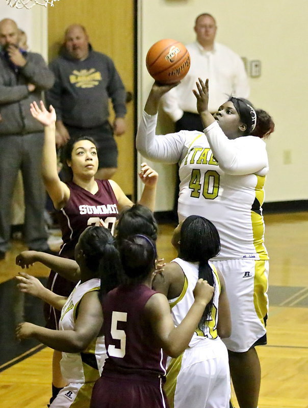 Image: Cory Chance(40) plays high above the Summit defense.