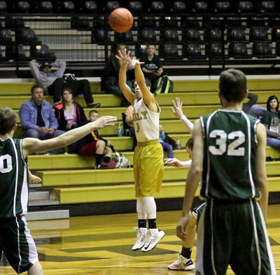 Image: Italy 8th grader, Gary Escamilla(3) knocks down a 3-pointer in the tournament championship game.
