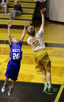 Image: Garrett Janek(12) scores again as he blows past a Rice defender.