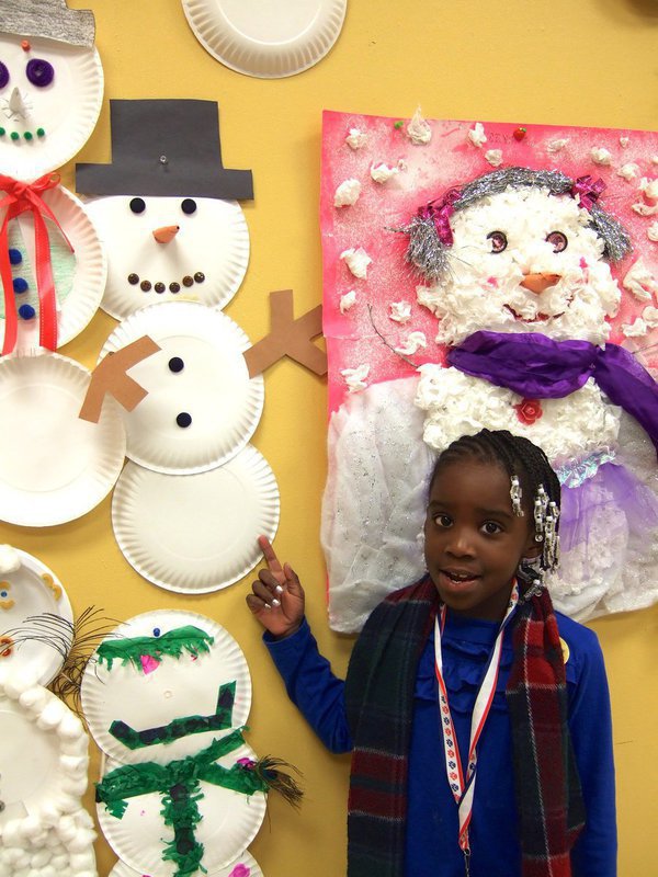Image: Tiarah James’s snow person won Most Traditional.
