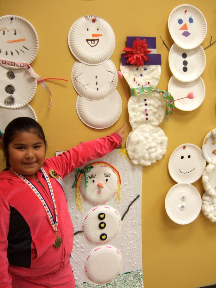 Image: Sophia Hernandez’s snow person won Best Variety.