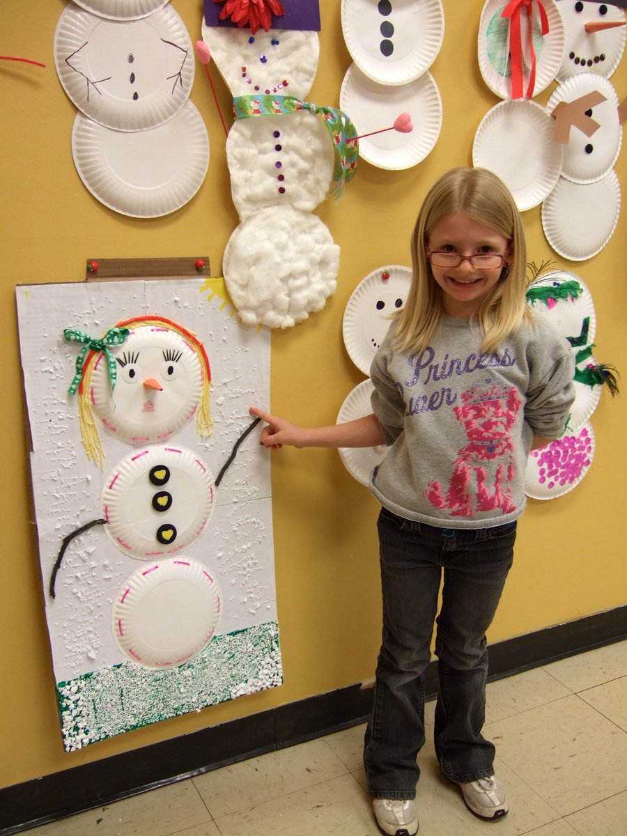 Image: Jordan Posey’s snow person was voted to have the Best Hair.