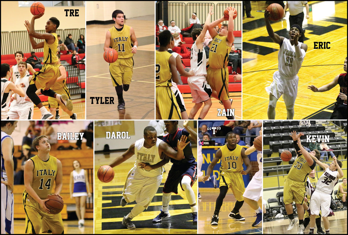 Image: The Italy Gladiator seniors will also be playing in their final home game tomorrow night and will be recognized before the varsity girls game with the presentation beginning at 6:00 p.m. Trevon Robertson, Tyler Anderson, Zain Byers, Eric Carson, Bailey Walton, Darol Mayberry, TaMarcus “T” Sheppard and Kevin Roldan are ready to make their final home game memories while starring under the dome.