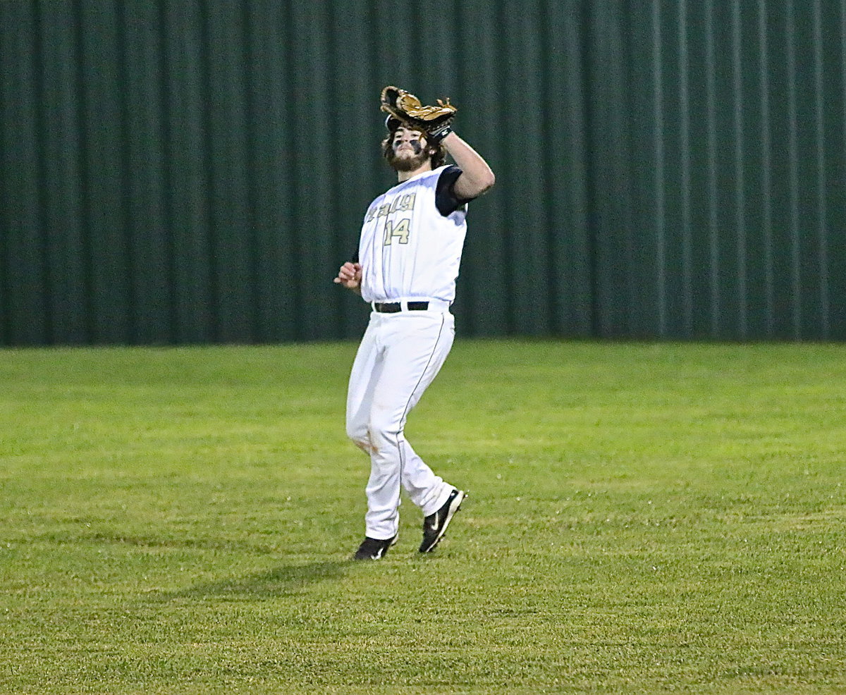 Image: Italy’s Kyle Fortenberry(14) makes catching a fly ball look easy in right field.