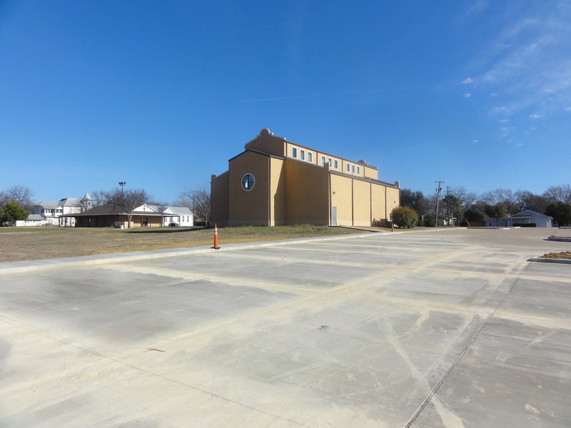 Image: View of the Epiphany parking lot expansion looking southwest to northeast