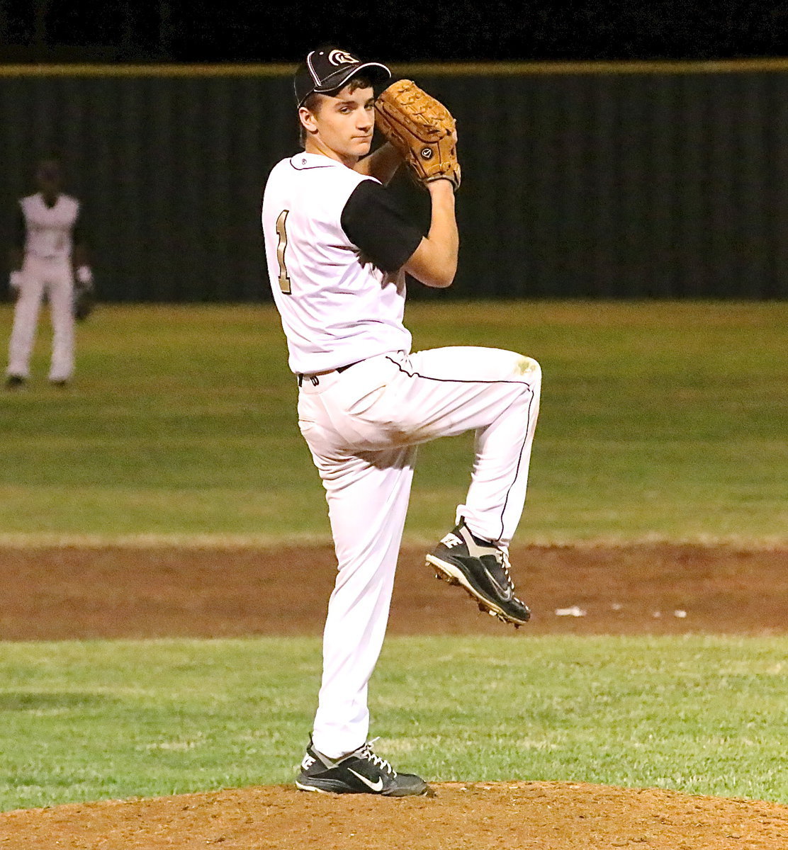 Image: Sophomore pitcher Levi McBride(1) is off to a good start for Italy.