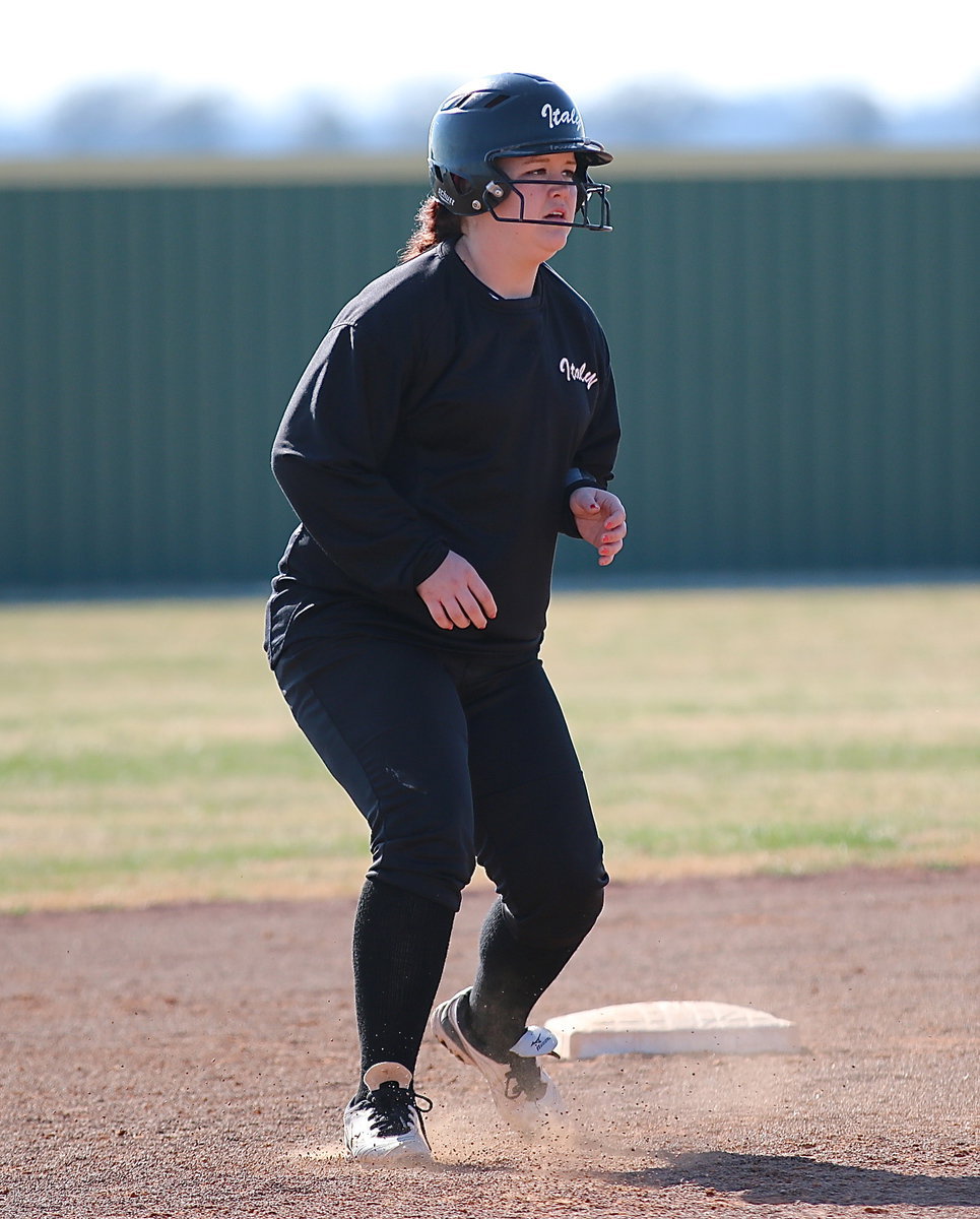 Image: Italy’s Paige Westbrook wants to reach third-base.