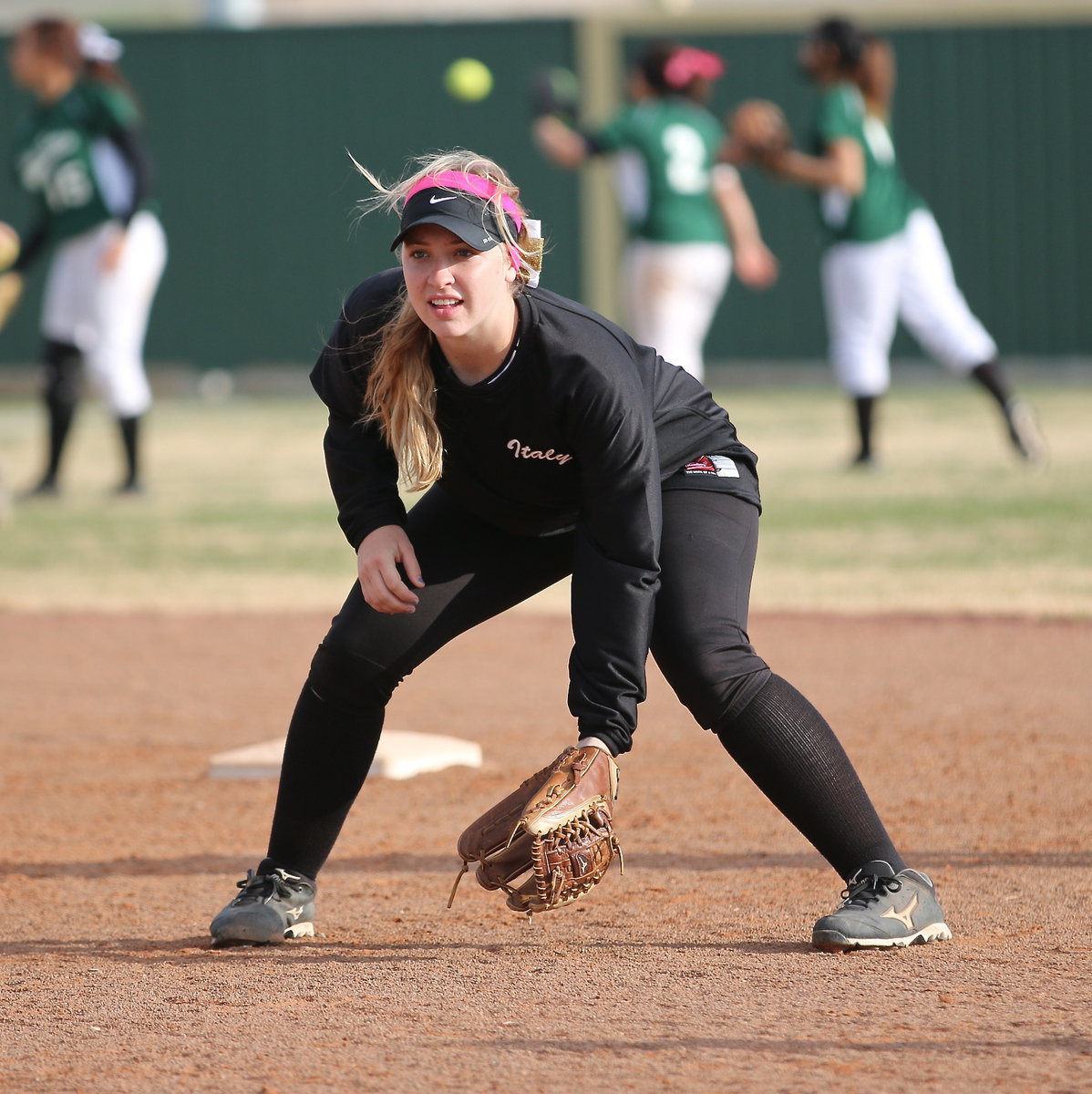 Image: Jaclynn Lewis(15) has the look of a winner even before the start of the game.