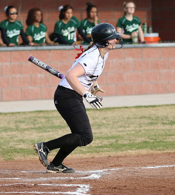 Image: Madison Washington(2) doesn’t just hit the ball, she clobbers it.