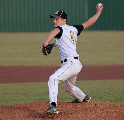Image: Sophomore pitcher Ryan Connor(4) was a force agains Faith Family while on the mound for the Gladiators.