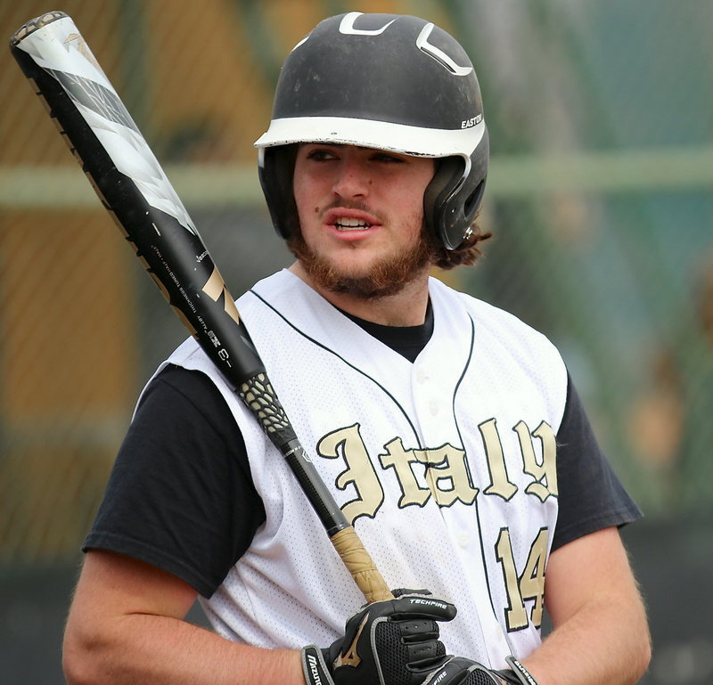 Image: Kyle Fortenberry(14) hopes to start a baseball dynasty in Italy.