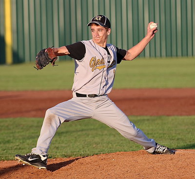 Image: Levi McBride(1) closes out the game from the mound while recording 3 strikeouts.