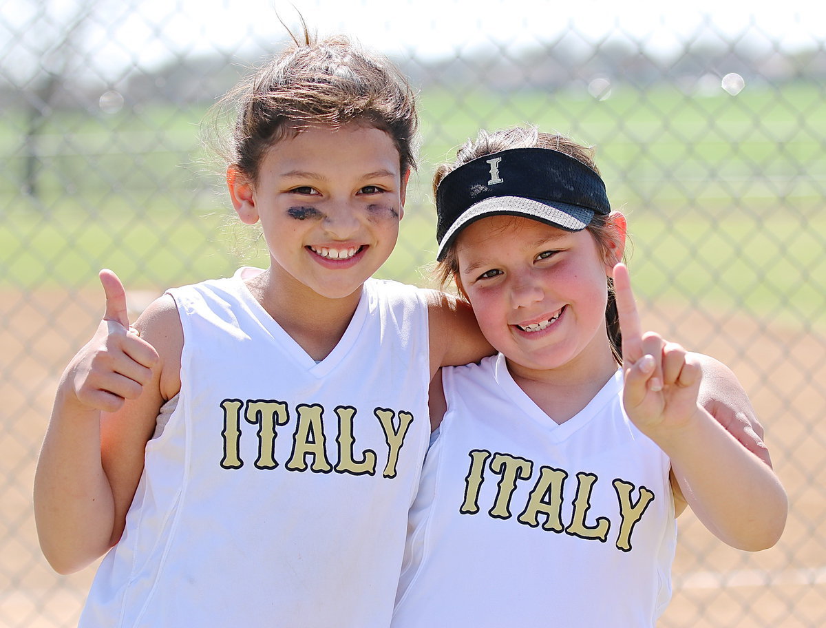 Image: Cadence Ellis and Ella Hudson celebrate their team’s win over Itasca.