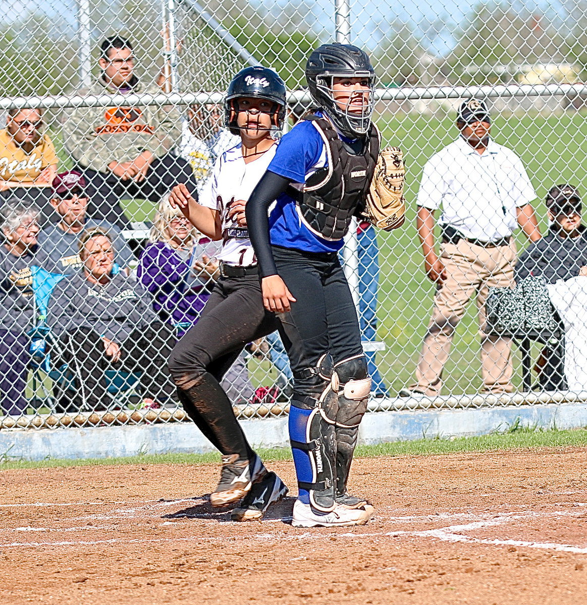 Image: April Lusk(18) puts Italy on the board with the Lady Gladiators still trailing, 3-1.