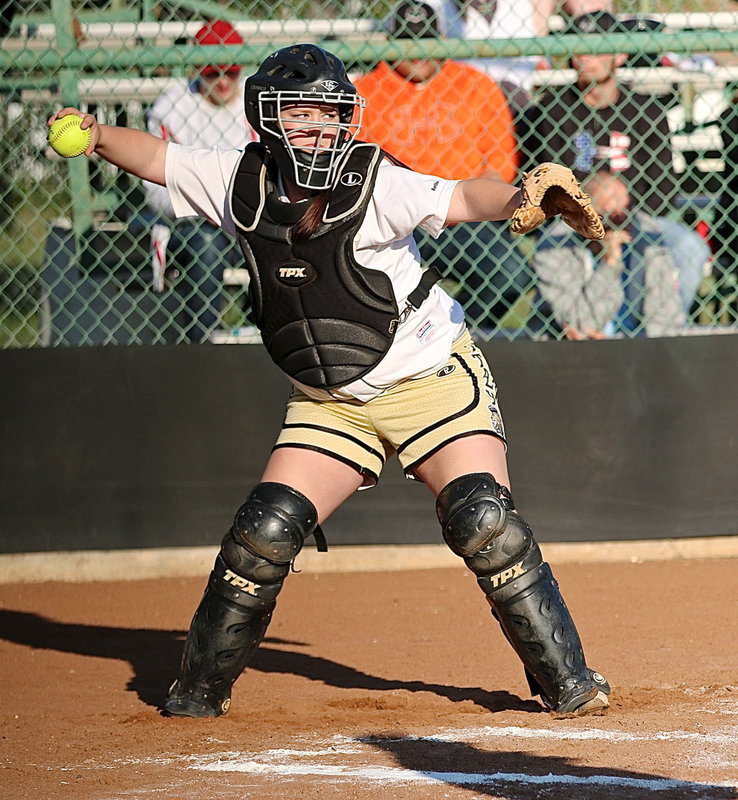 Image: Senior Paige Westbrook(10) was on a mission to help ensure her final home game for the Lady Gladiators ended in victory. Mission accomplished as Westbrook and her teammates defeated Avalon 15-0 to sweep the Lady Eagles in district play.