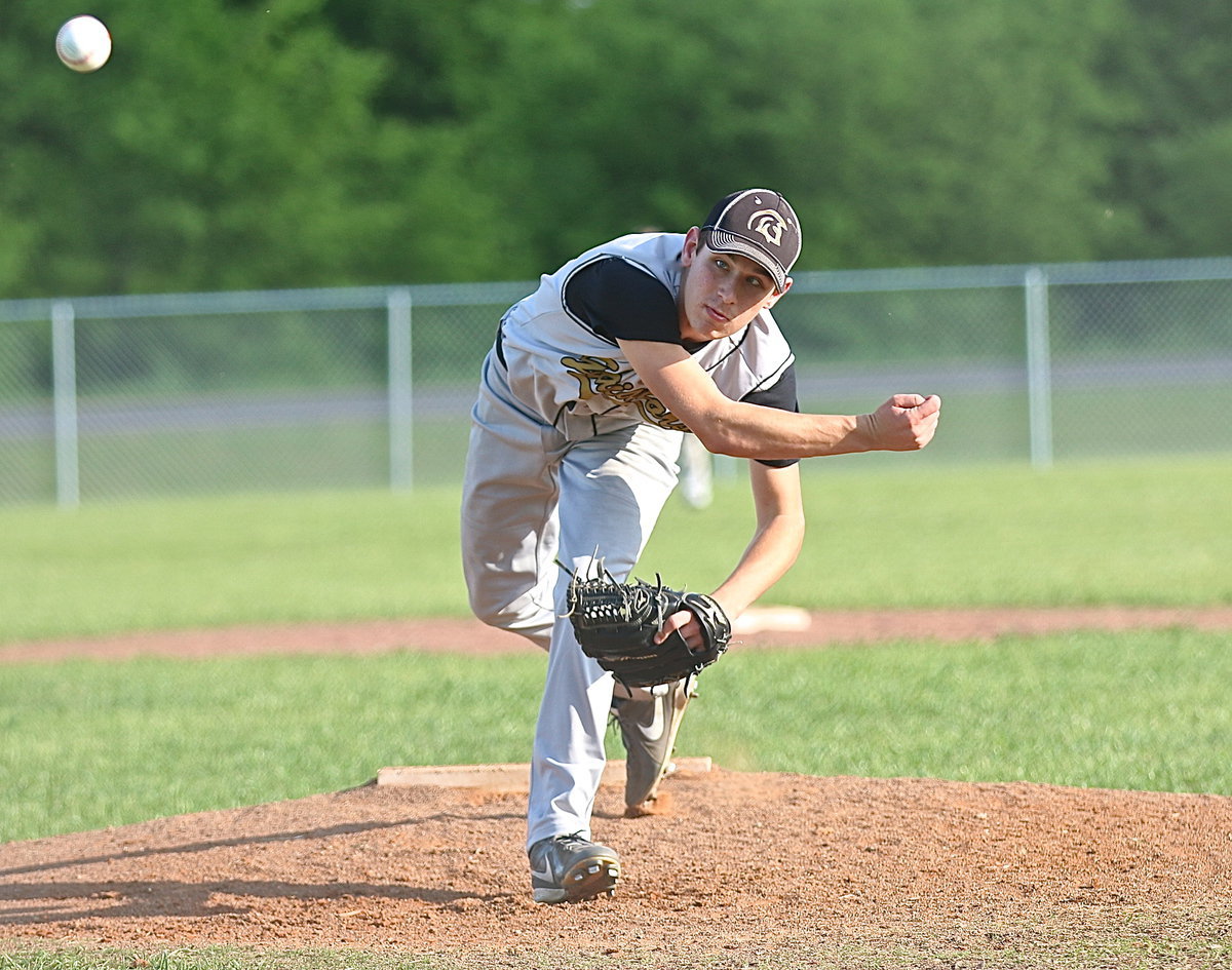 Image: Ryan Connor(4) set the tone for Italy’s defense while the Gladiator Hitmen built a 6-0 lead early against Milford.