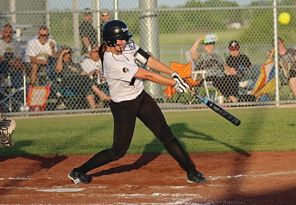 Image: Lillie Perry(9) was on a mission for the Lady Gladiators.