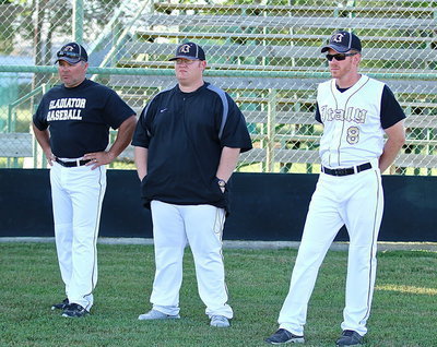 Image: Congratulations to the Gladiator Baseball coaching staff (L-R) assistant coaches Jackie Cate and Brandon Ganske and head coach Jon Cady. In their first season together as a staff, the Gladiators ended the regular season 15-8 overall, went 10-0 in district play for the undefeated district championship, secured a first-round bye and an automatic bi-district championship with two games still remaining on the district schedule and are riding an 11-game win streak into the playoffs as a 1 seed.