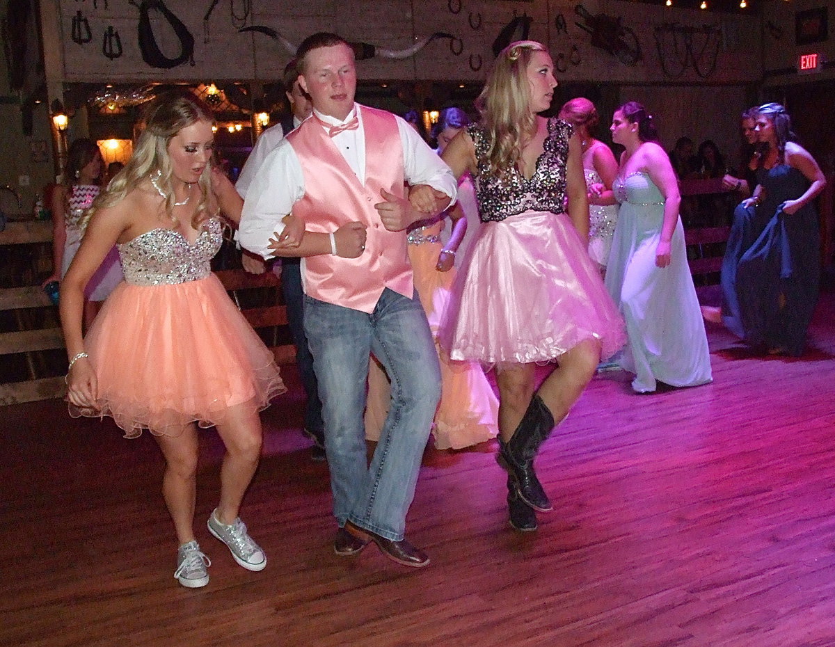 Image: Hannah Washington, Josh Zapletal, and Jaclynn Lewis teamed up to do the Cotton-Eyed Joe.