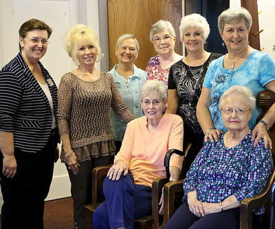 Image: Special thanks to the following members of the Methodist Church in Italy for hosting the Ice Cream Social on behalf of Italy’s graduating seniors: Back row, left to right: Rev. Ann Hitt, Barbara Chambers, Carla Pickard, Maryln Crowell, Alice Thompson and Connie Reeves. Front row, seated: Jane Reeves, Sue Herrin.
