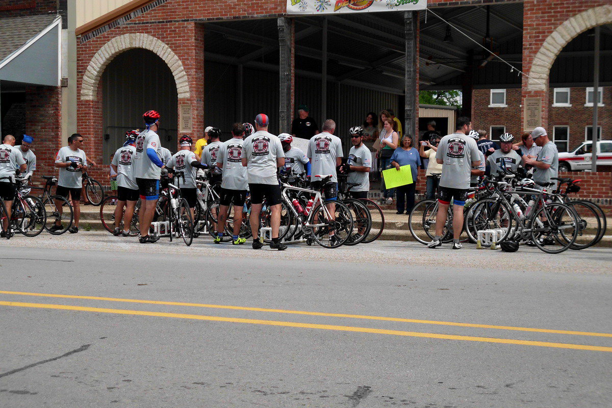 Image: 34 riders participated in this leg of the trip.