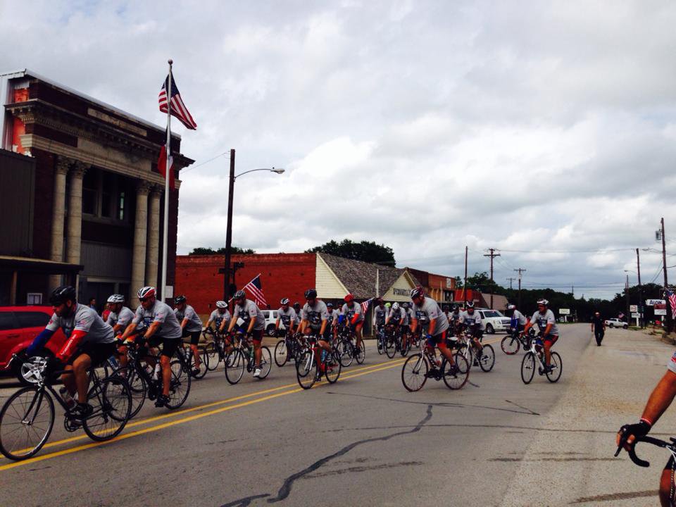 Image: The Brotherhood Ride heads to West to honor the fallen firefighters before riding to Houston.