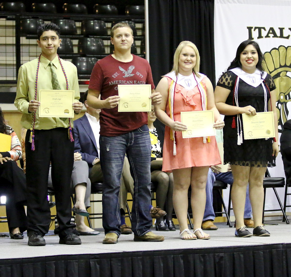 Image: Lone Star Cyclists Scholarship recipients are Joseph Sage, Bailey Walton, Jesica Wilkins and Monserrat Figueroa.