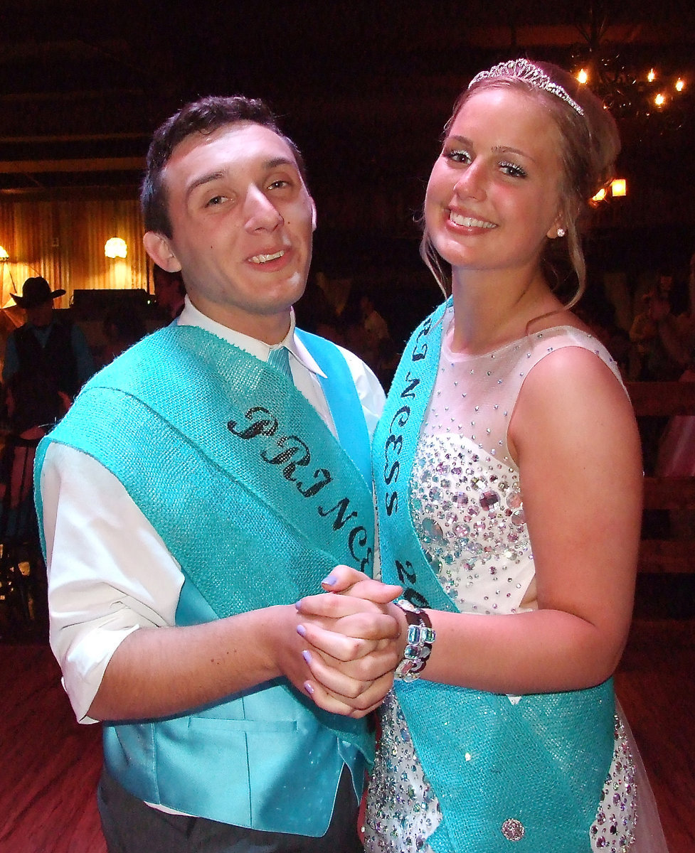 Image: 2014 Prom Prince Chace McGinnis with Prom Princess Madison Washington.